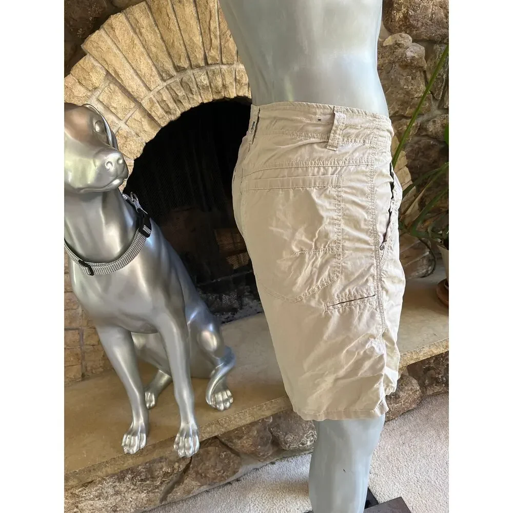 Kuhl Cotton Nylon Cream Hiking Shorts Men's Size 38